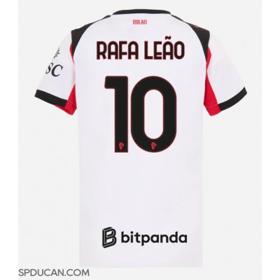 Zenski Nogometni Dres AC Milan Rafael Leao #10 Gostujuci 2025-26 Kratak Rukav Zenski Nogometni Dres AC Milan Rafael Leao #10 Gostujuci 2025-26 Kratak Rukav